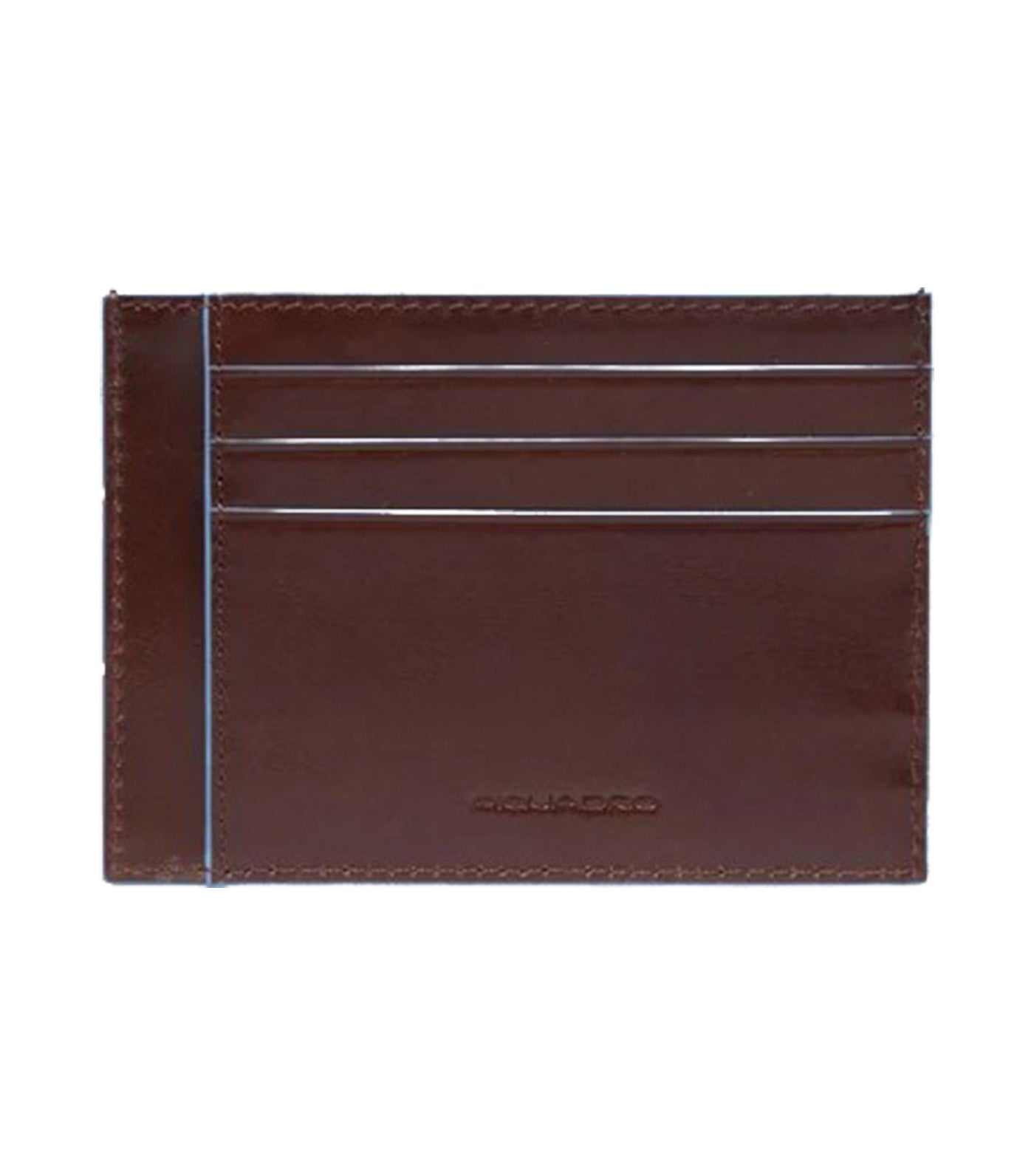 Leather Men's Slim Credit Card Holder Mahogany