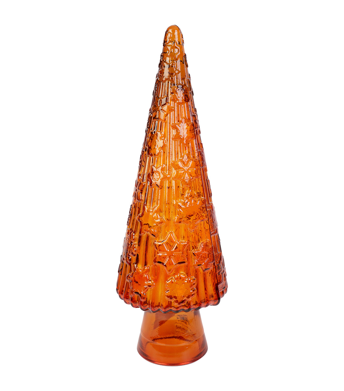 Glass Christmas Tree Orange