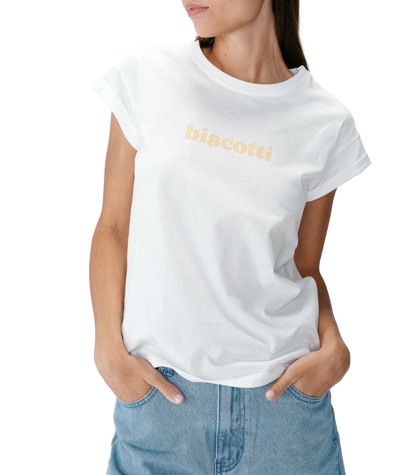 Wylo Embroidered-Message Cotton T-Shirt Yellow
