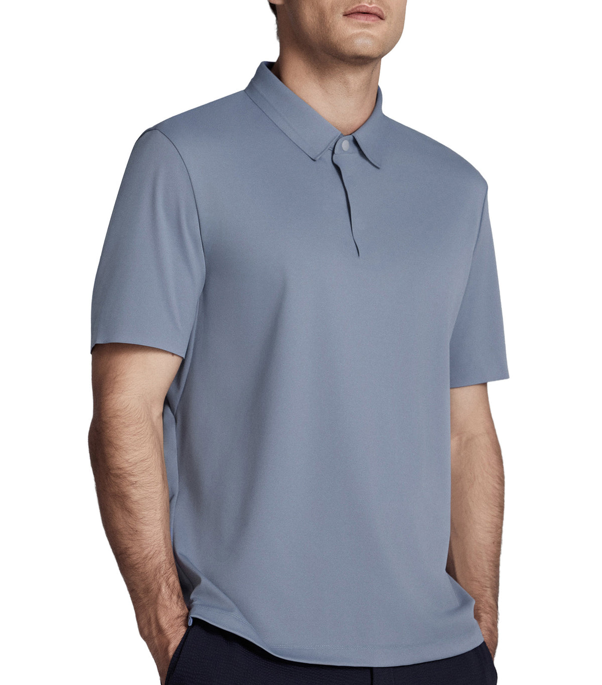 Men's Essential Smart Casual Polo Shirt Blue