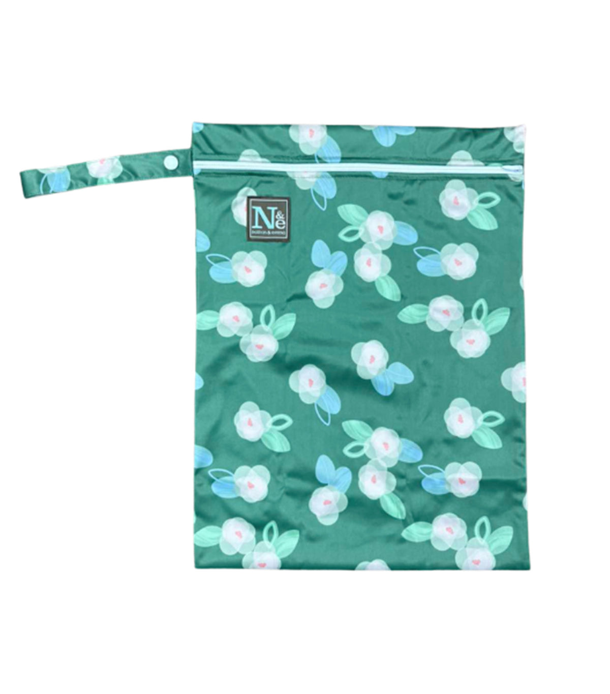 Waterproof Wet Bag Green Floral