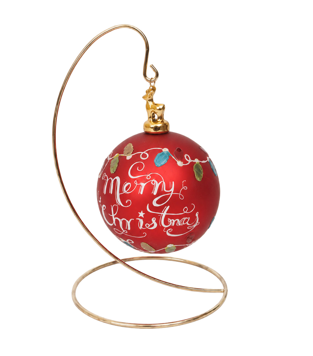 100mm Christmas Ball with Metal Holder