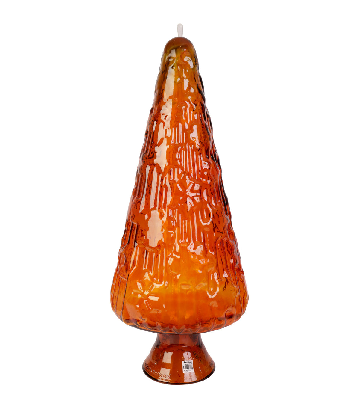 Glass Christmas Tree Orange