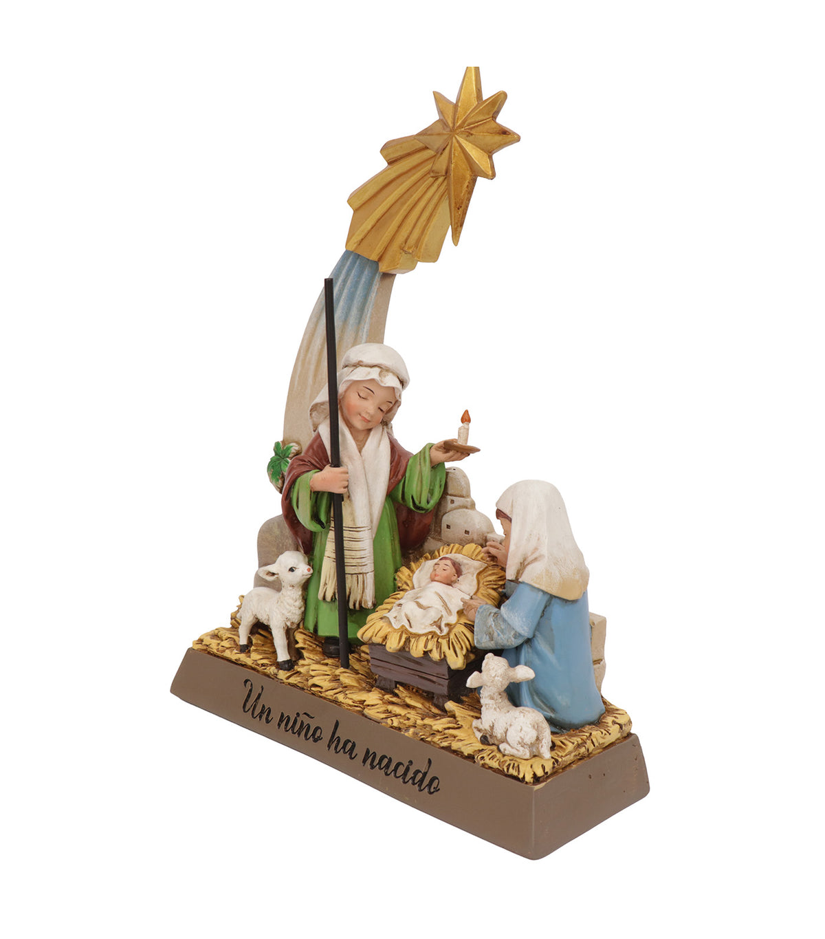 9.5in Christmas Nativity Star Resin