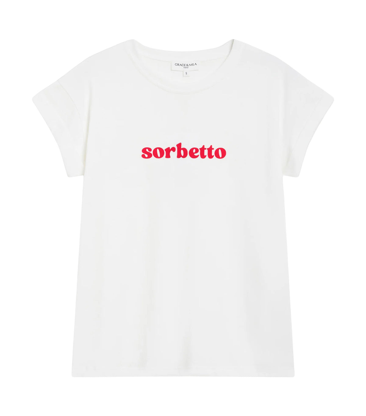 Wylo Embroidered-Message Cotton T-Shirt Fuchsia