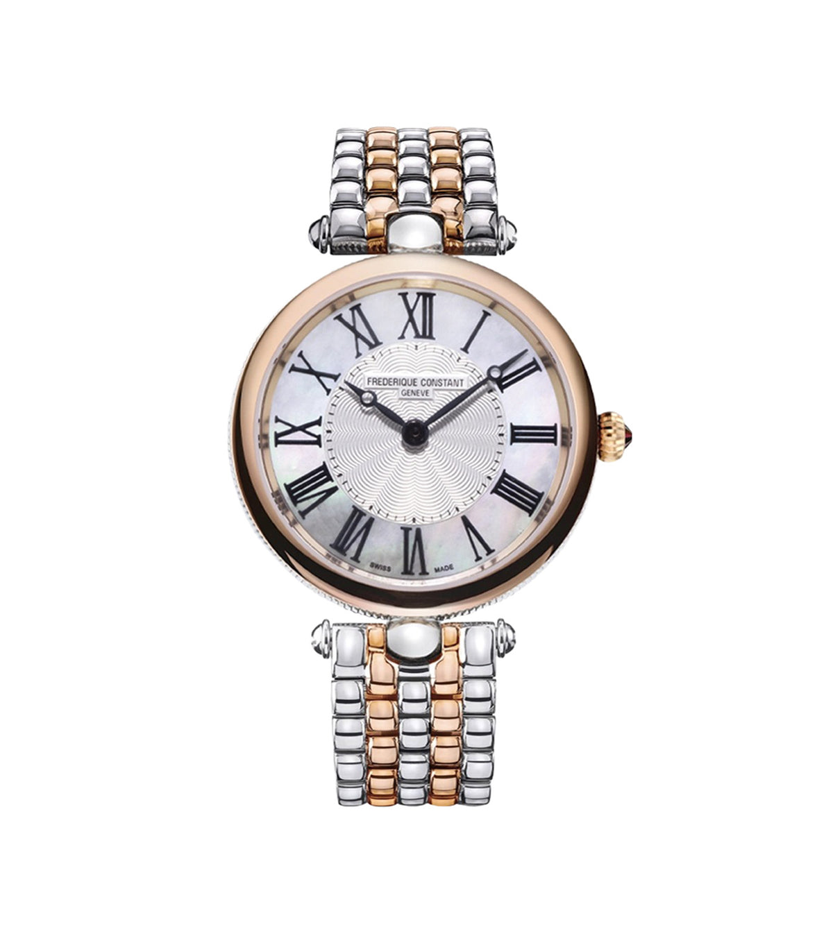 Art Deco Round FC-200MPW2AR2B Silver/Rose Gold