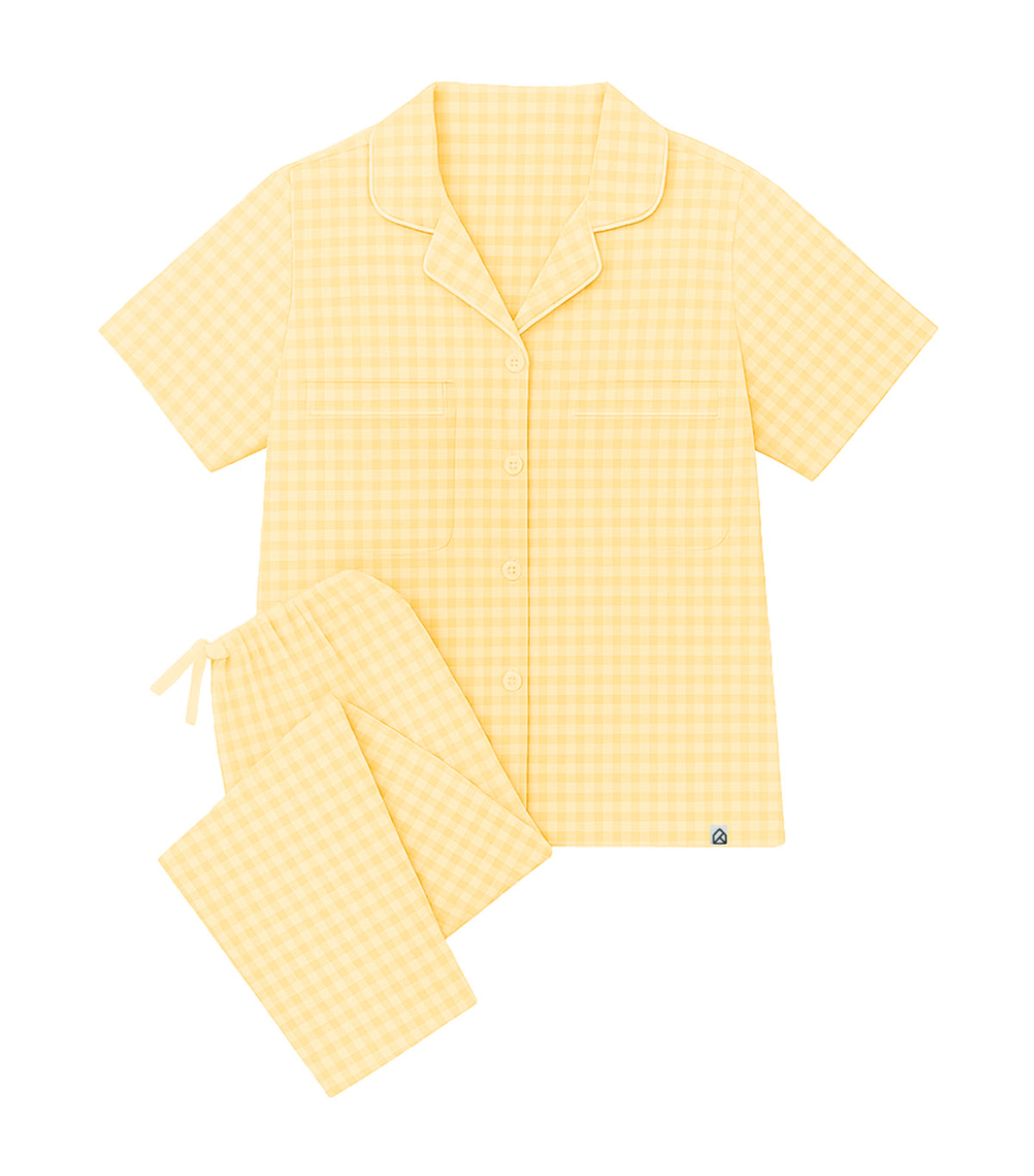 Andy Printed Adult Bamboo Pajamas Sunny Gingham