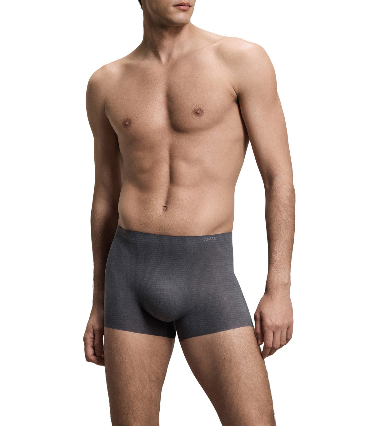 U-Shape Cooling Elastic-Waistband Trunk Dark Gray