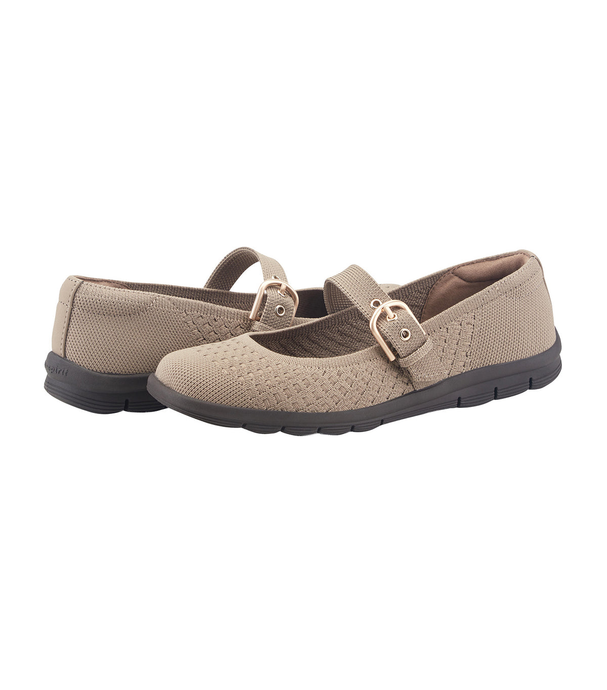 Roana Mary Jane Flat Light Brown