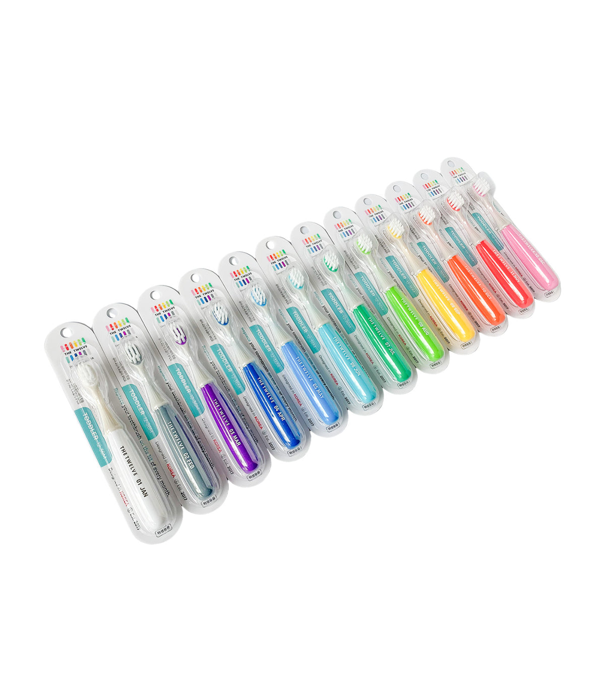 Toddler Toothbrush Set Vivid