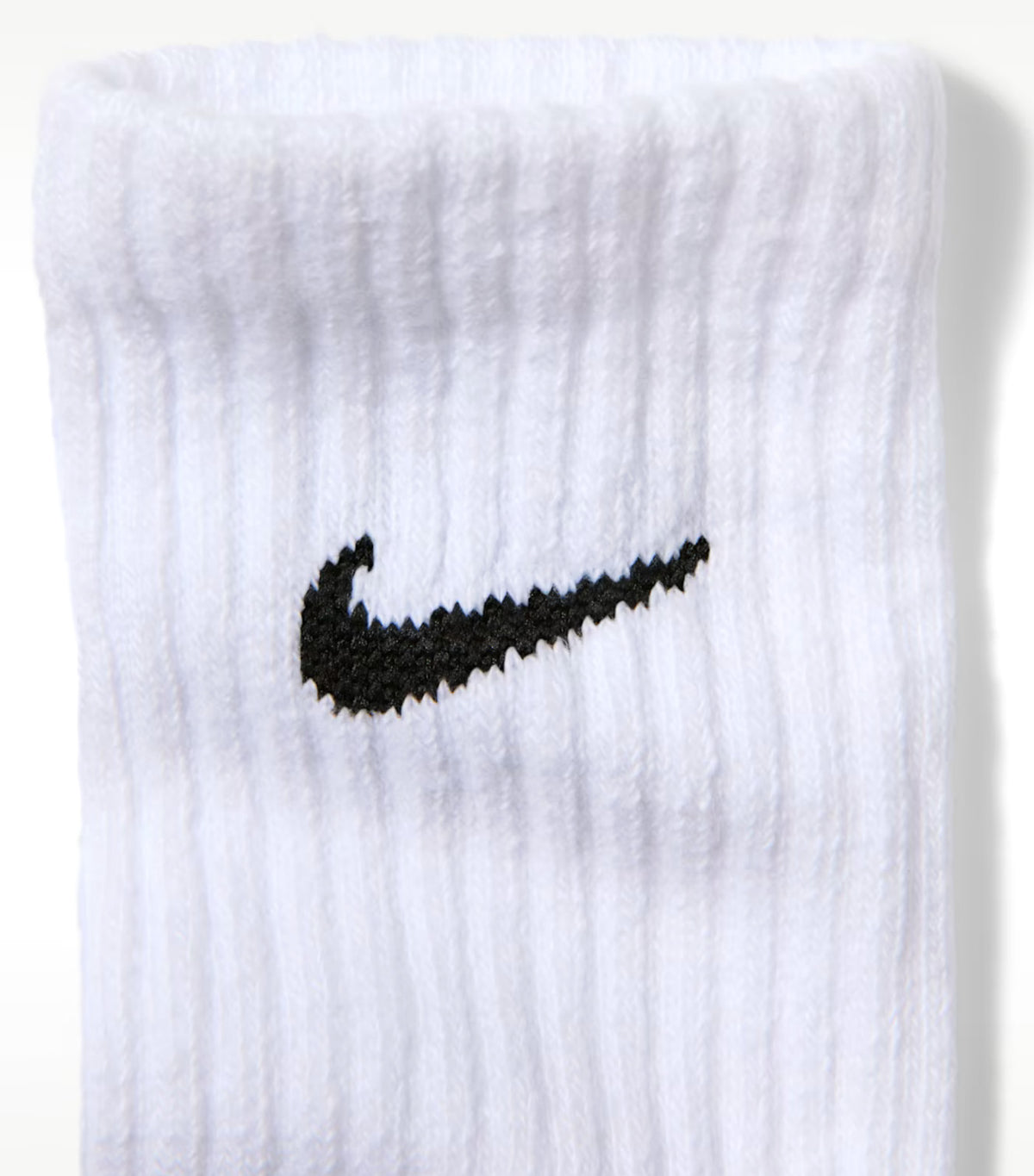 Performance Cushioned Crew Kids' Training Socks White/Black (6 Pairs)