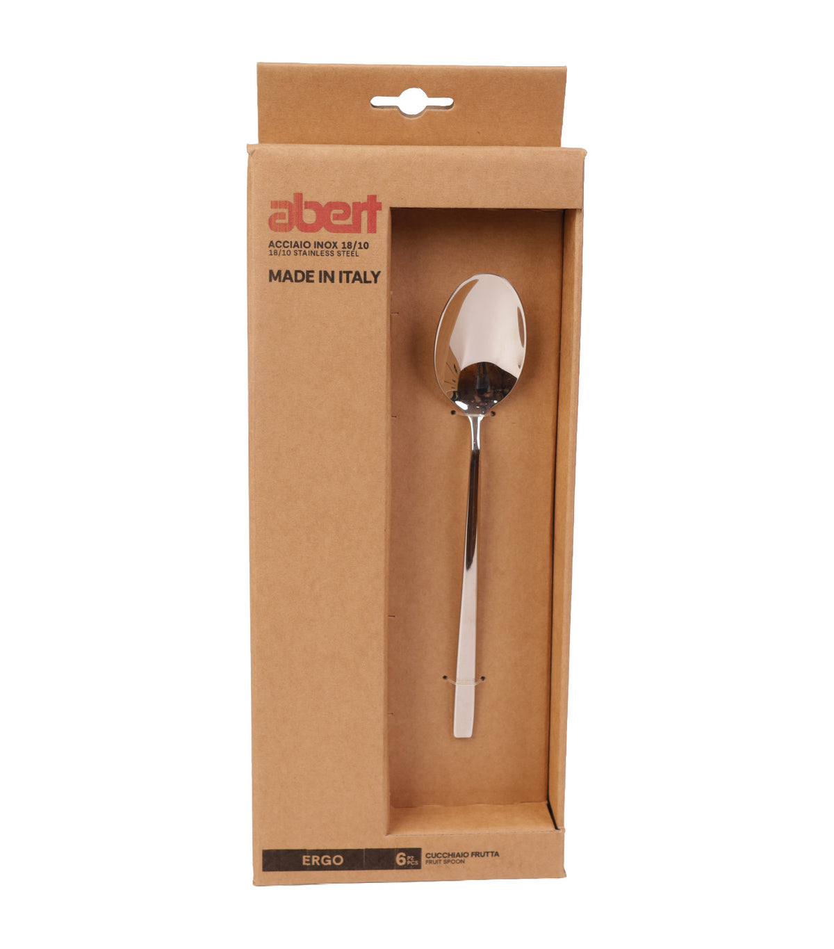 Ergo 18/10 Dessert Spoon, Set of 6, Avana Box