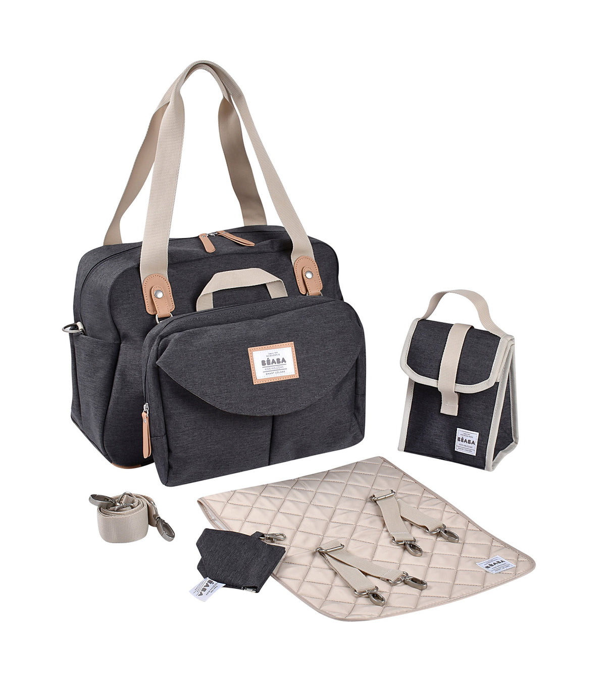 Geneva II Changing Bag Dark Heather Gray
