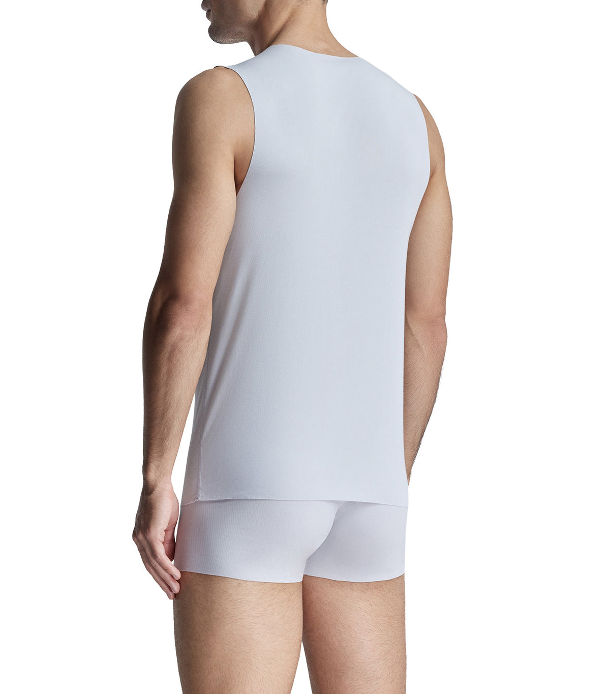 Lenzing Modal Seamless Scoop Neck Tank Top Light Gray
