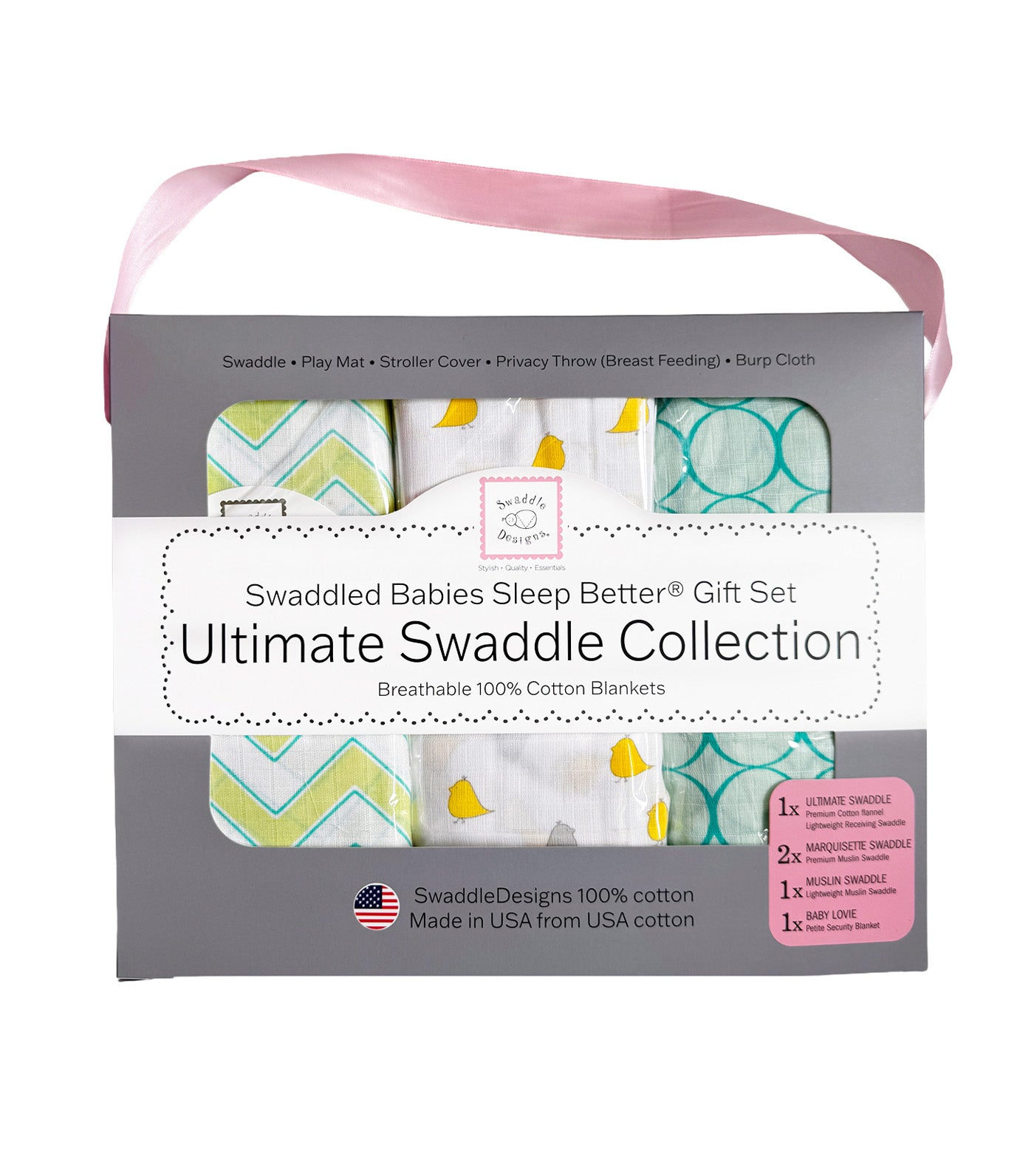 Babies Sleep Better® Ultimate Swaddle Collection Gift Set GR007