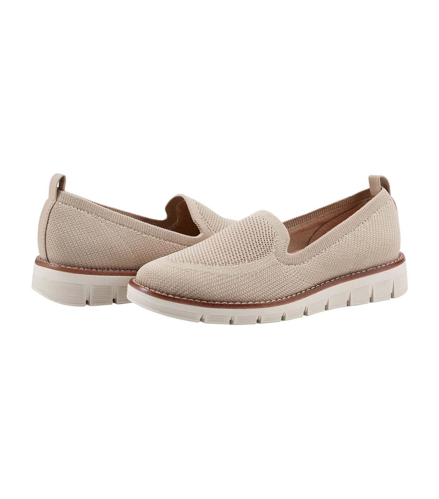 Valina Casual Slip On Flats Light Natural