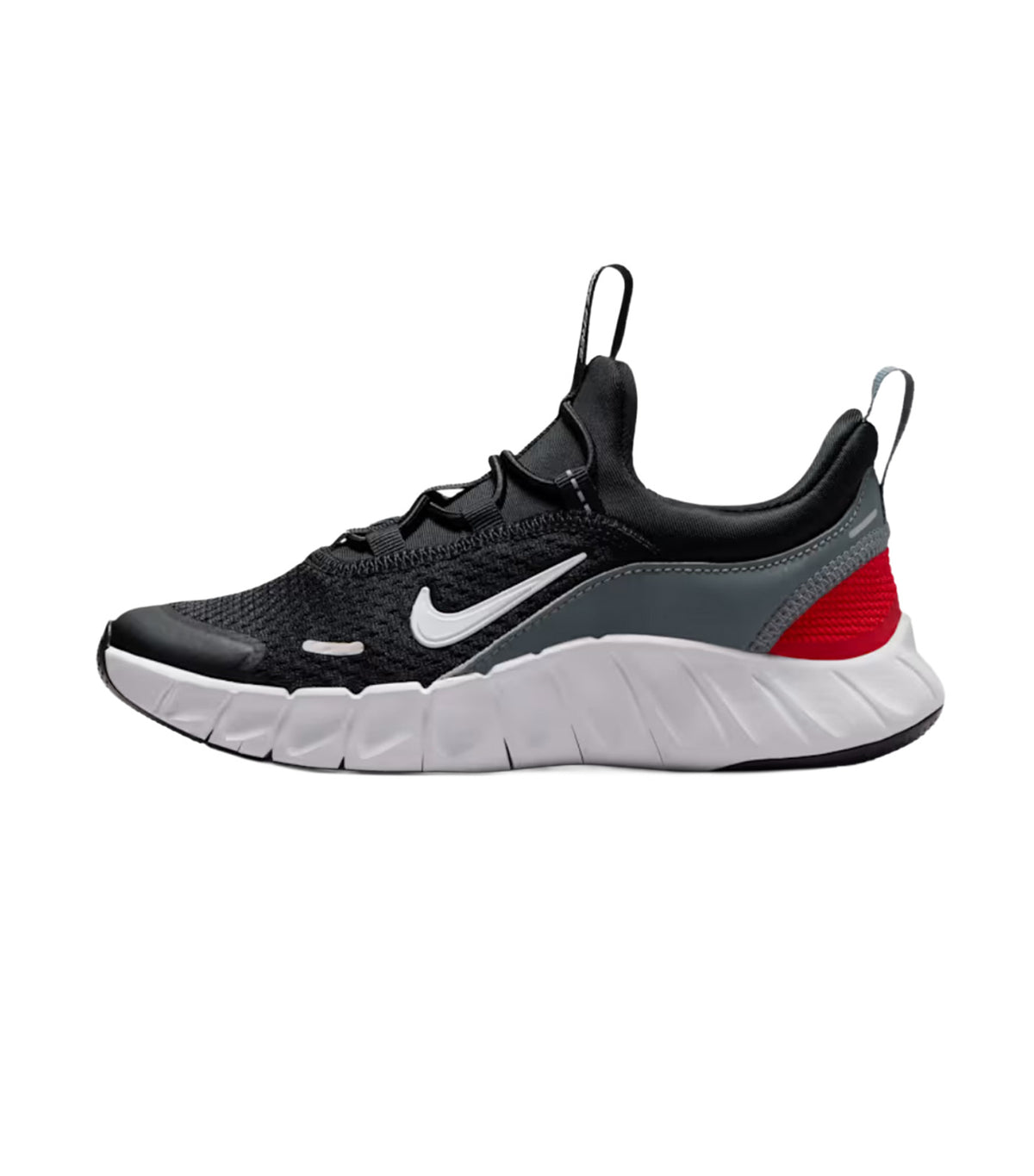 Free Ride Younger Kids' Running Shoes Black/Cool Grey/University Red/White