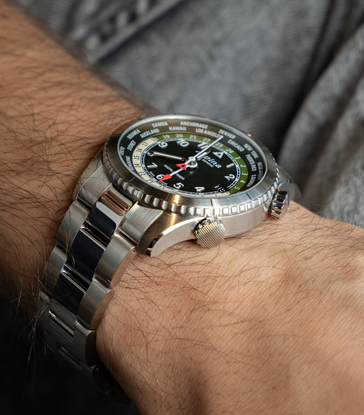 Worldtimer AL-255GR4S26B Silver