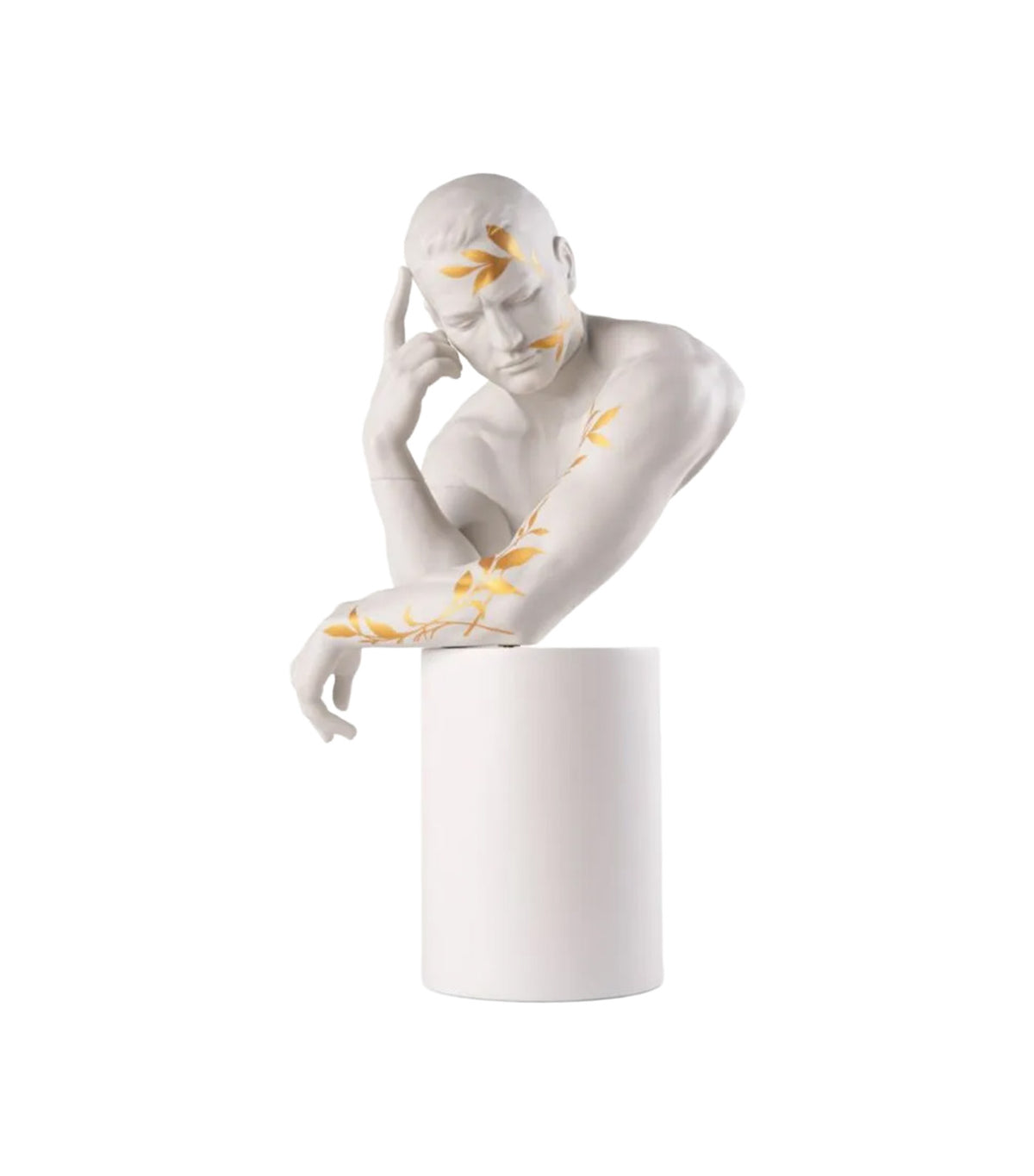 Reflections of Nature - Him Sculpture. White-gold
