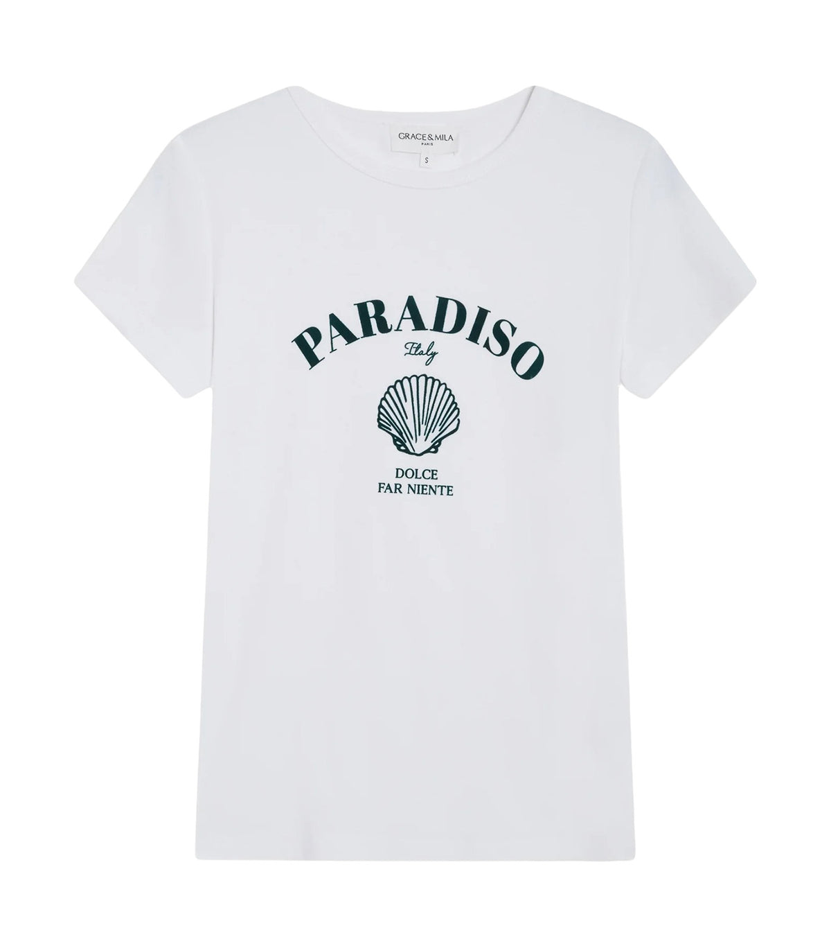Wrenley Fitted Slogan T-Shirt Emerald