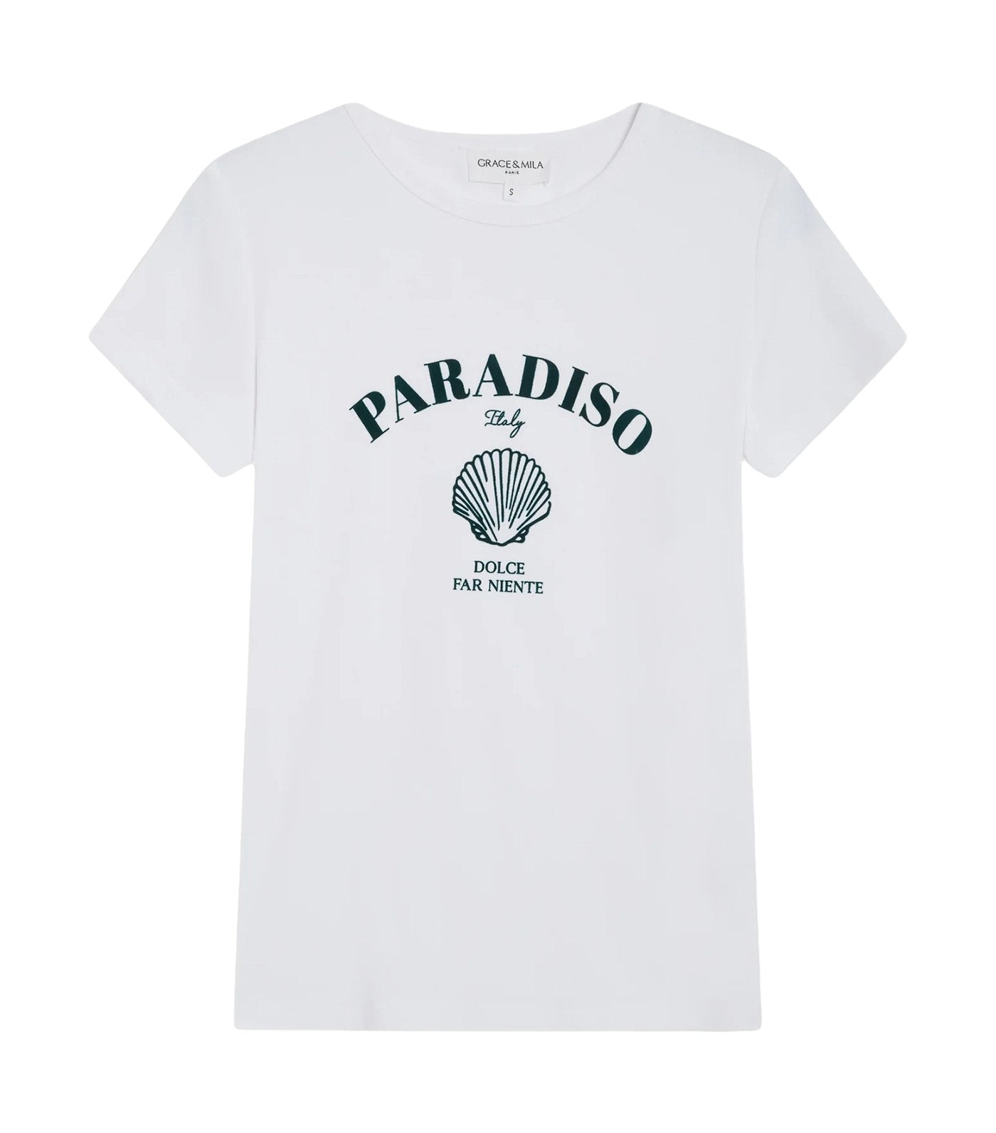 Wrenley Fitted Slogan T-Shirt Emerald