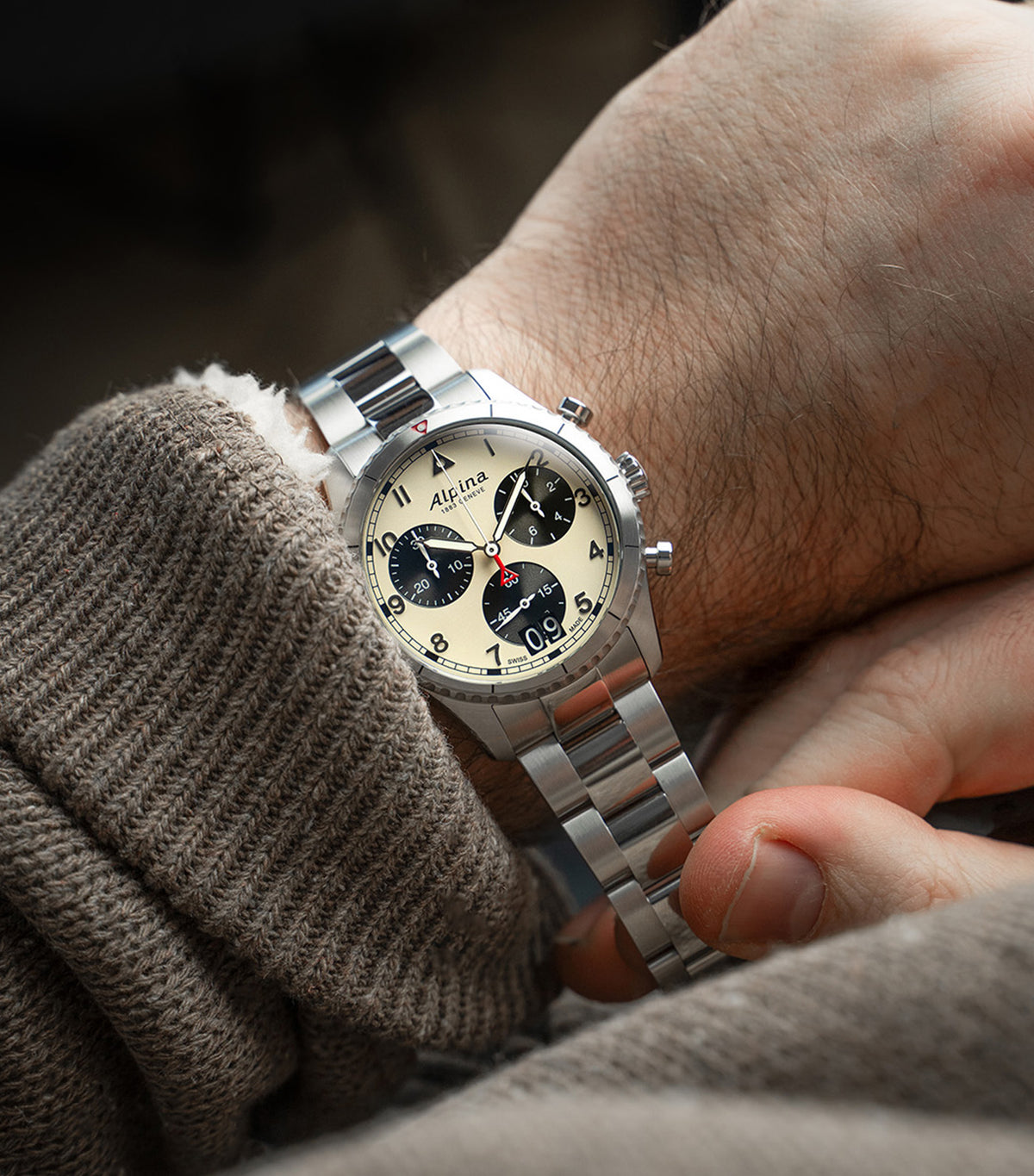 Startimer Pilot AL-372WB4S26B Silver