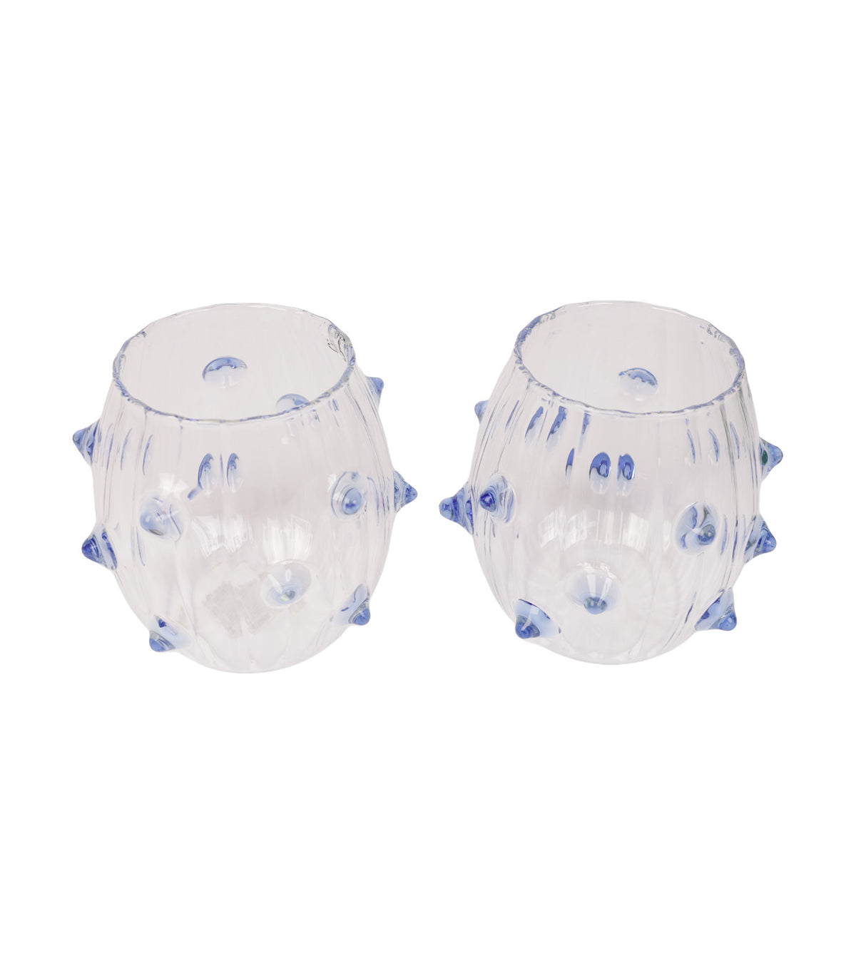 Monterey Thorn Design Glasses, Set of 2, Light Blue