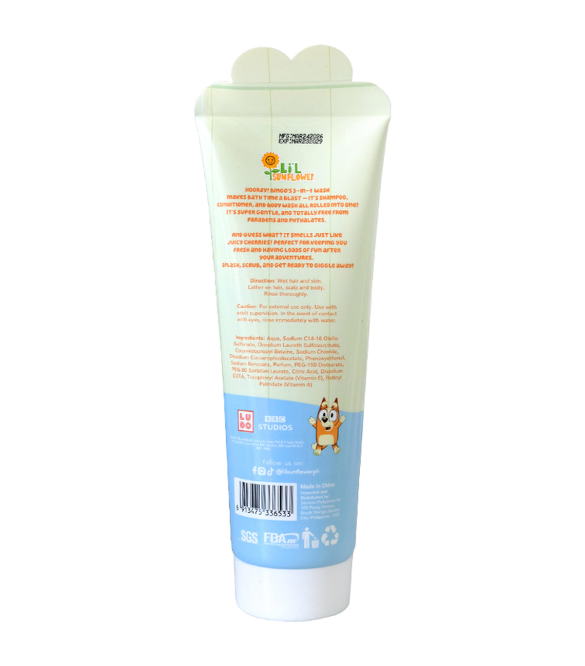 Bingo 3-in-1 Shampoo, Conditioner, and Body Wash