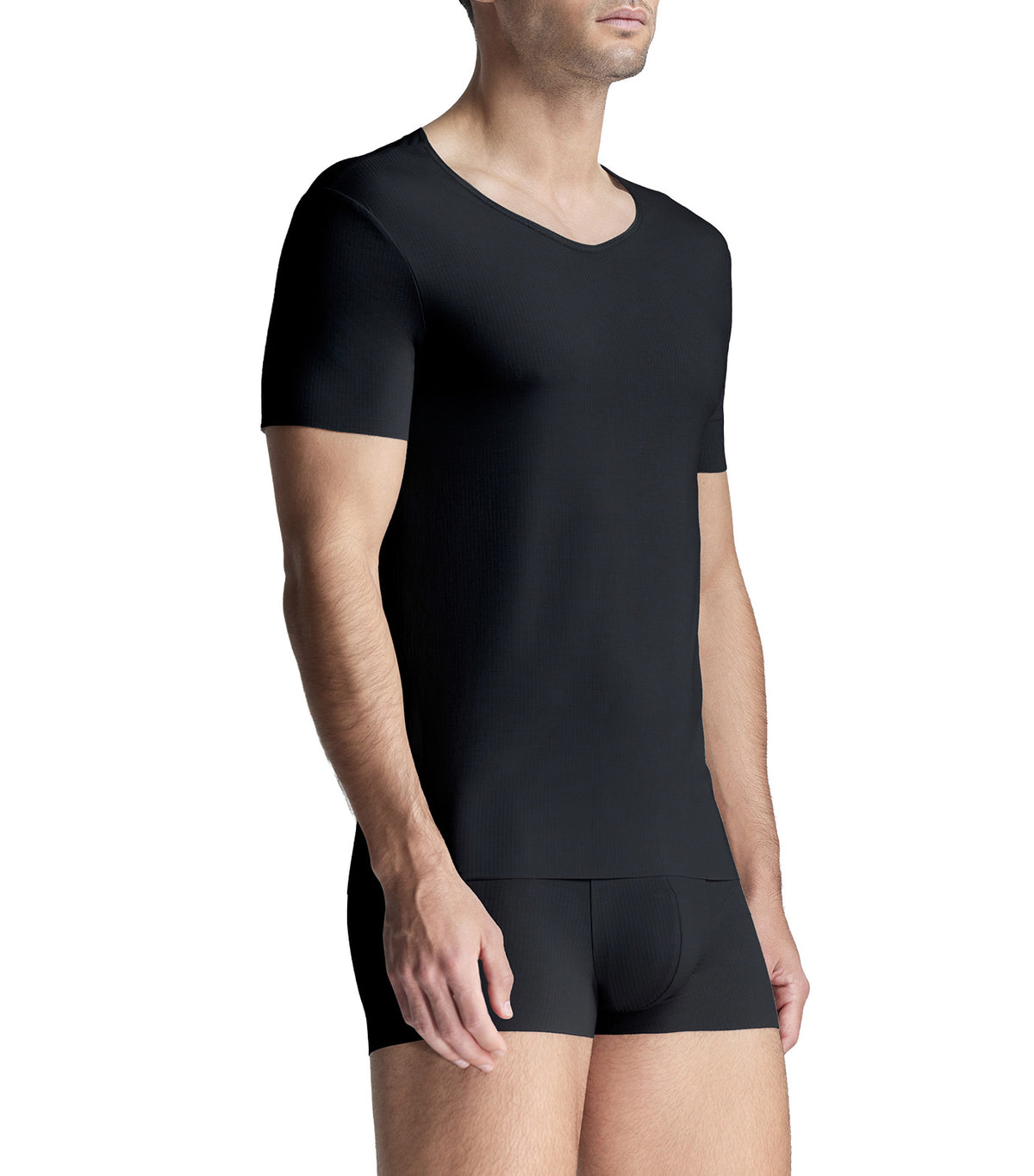 Men's Icon "The One Collection" Modal Soft V-Neck T-Shirt Black