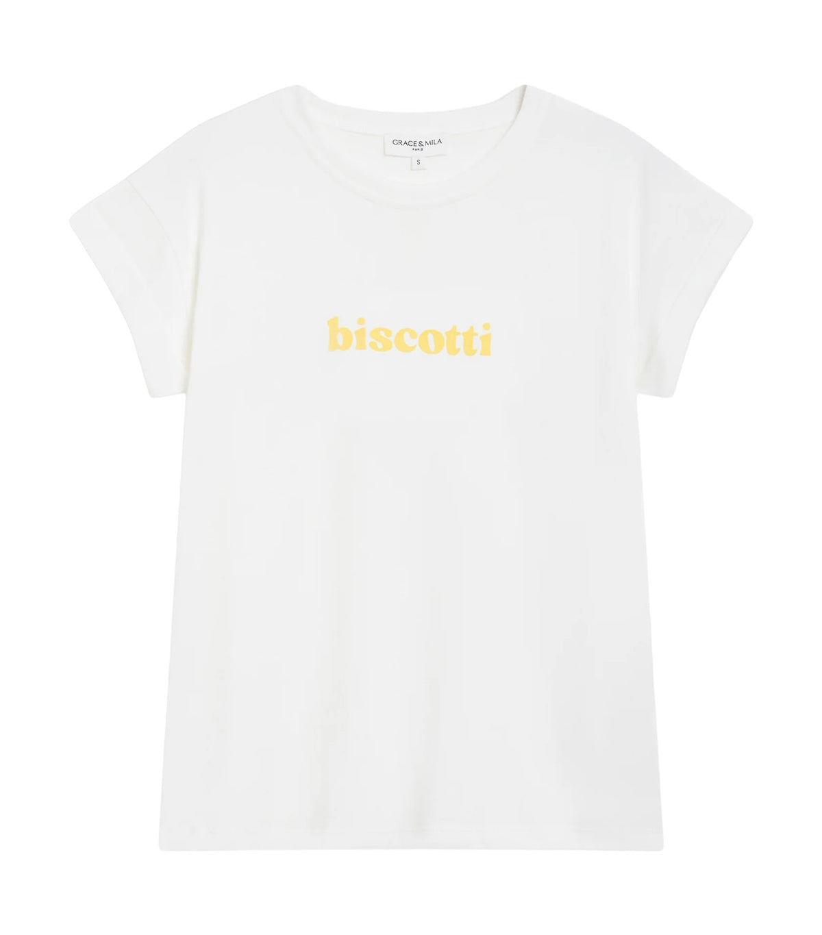 Wylo Embroidered-Message Cotton T-Shirt Yellow