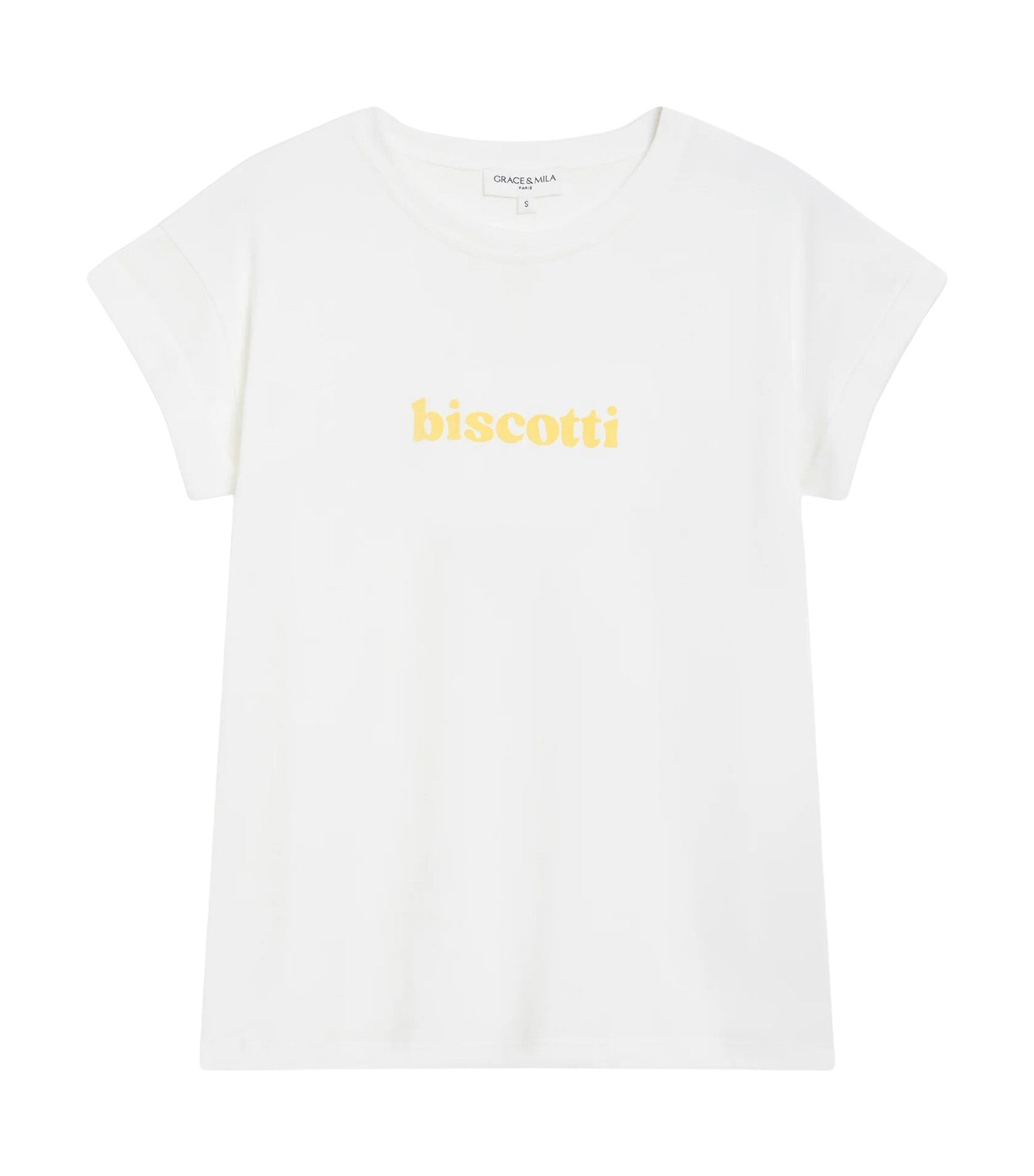 Wylo Embroidered-Message Cotton T-Shirt Yellow