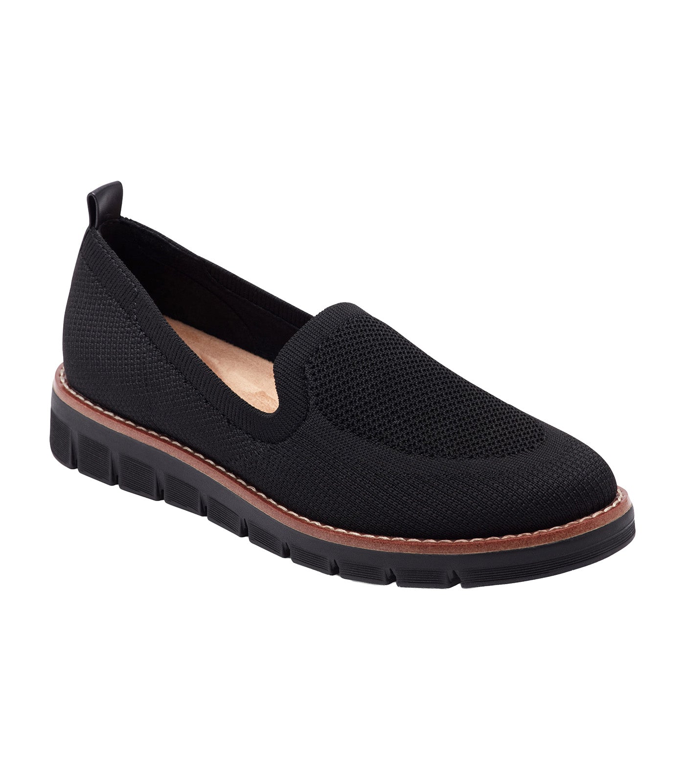 Valina Casual Slip On Flats Black