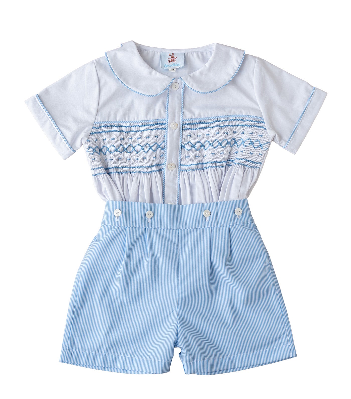 Boys Wesley Set Bluebell Stripe