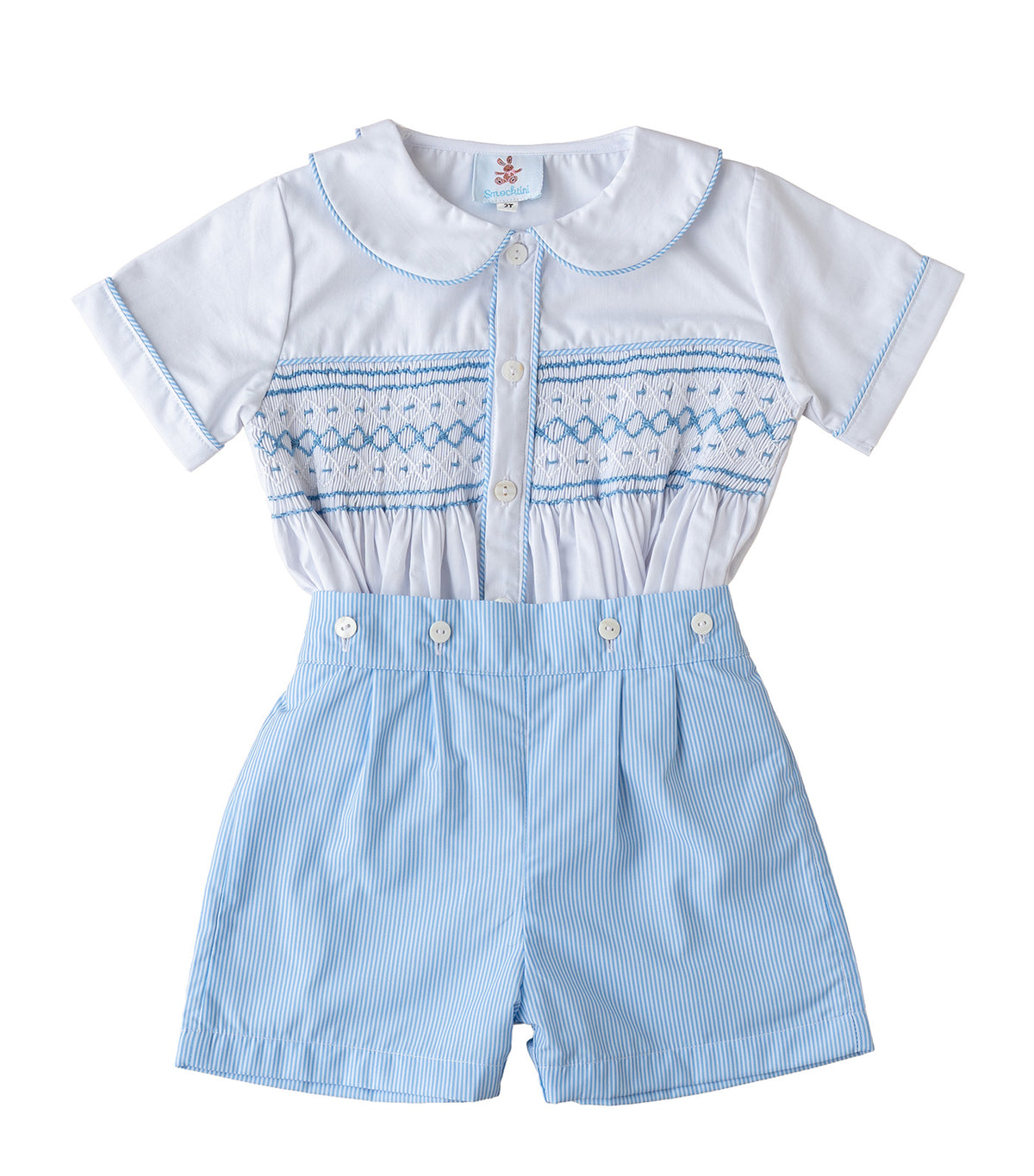 Boys Wesley Set Bluebell Stripe