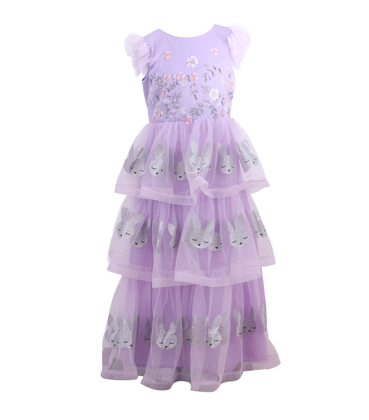 Bunny Lilac Horsehair Gown with 3 Layers