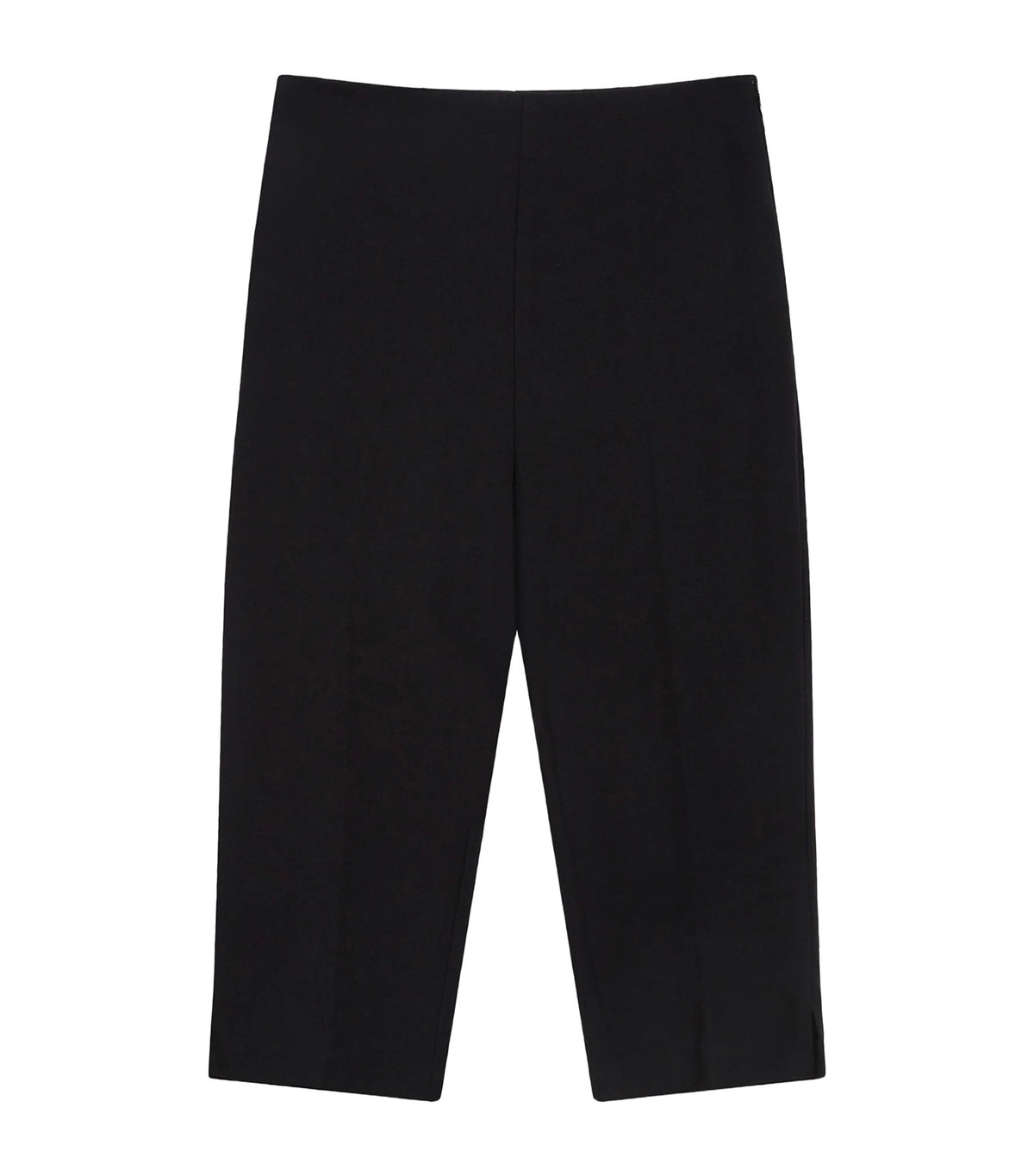 Where Fitted 7/8-Length Capri Trousers Black