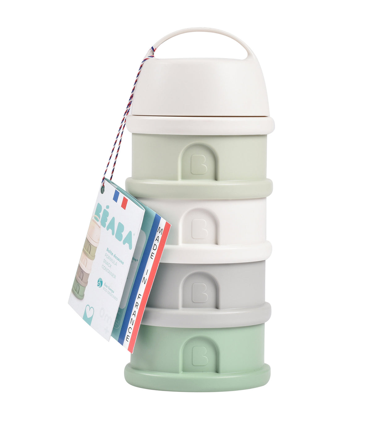 Formula & Snack Container Cotton/Sage