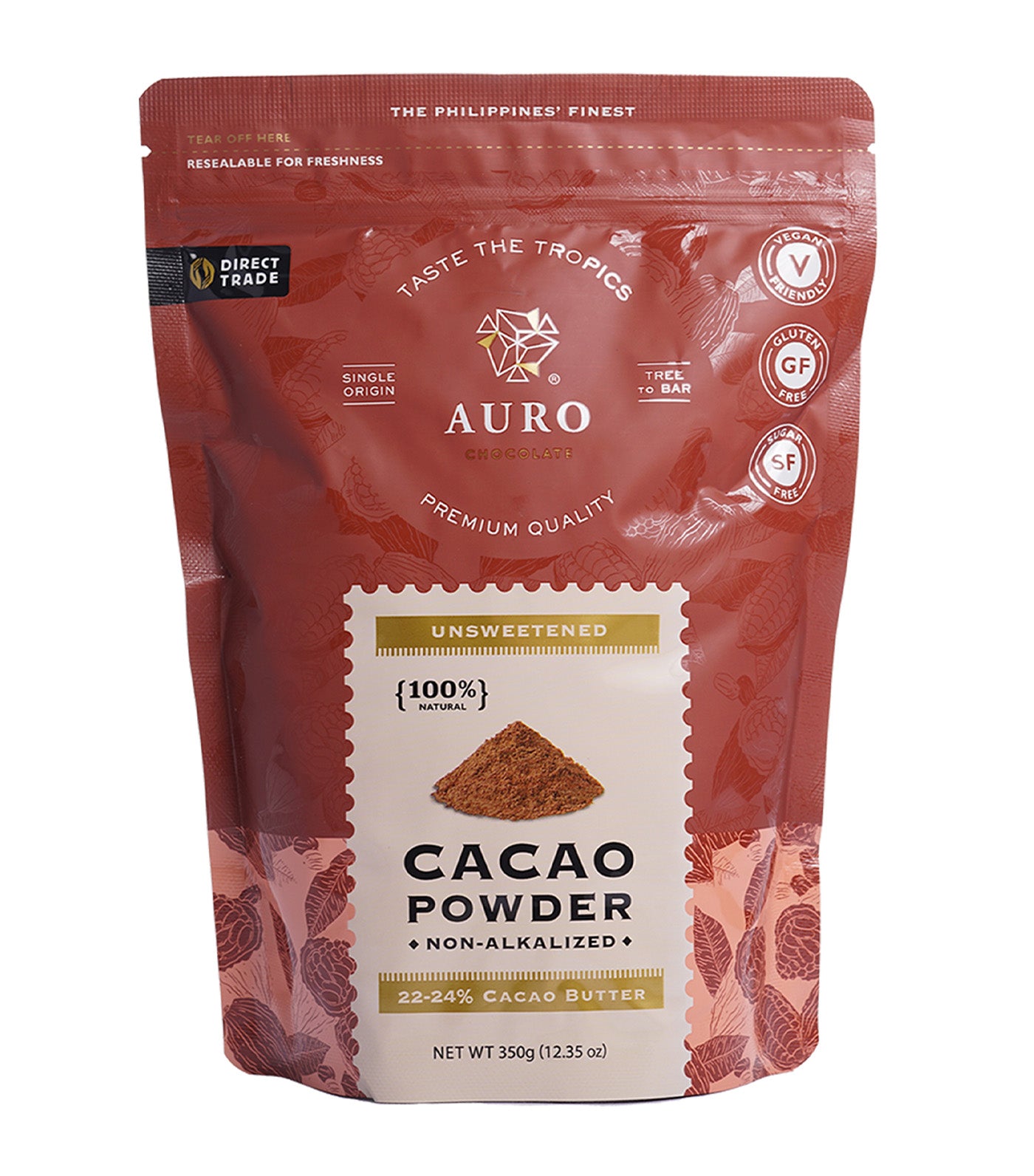 Natural Cacao Powder (350G Pouch)