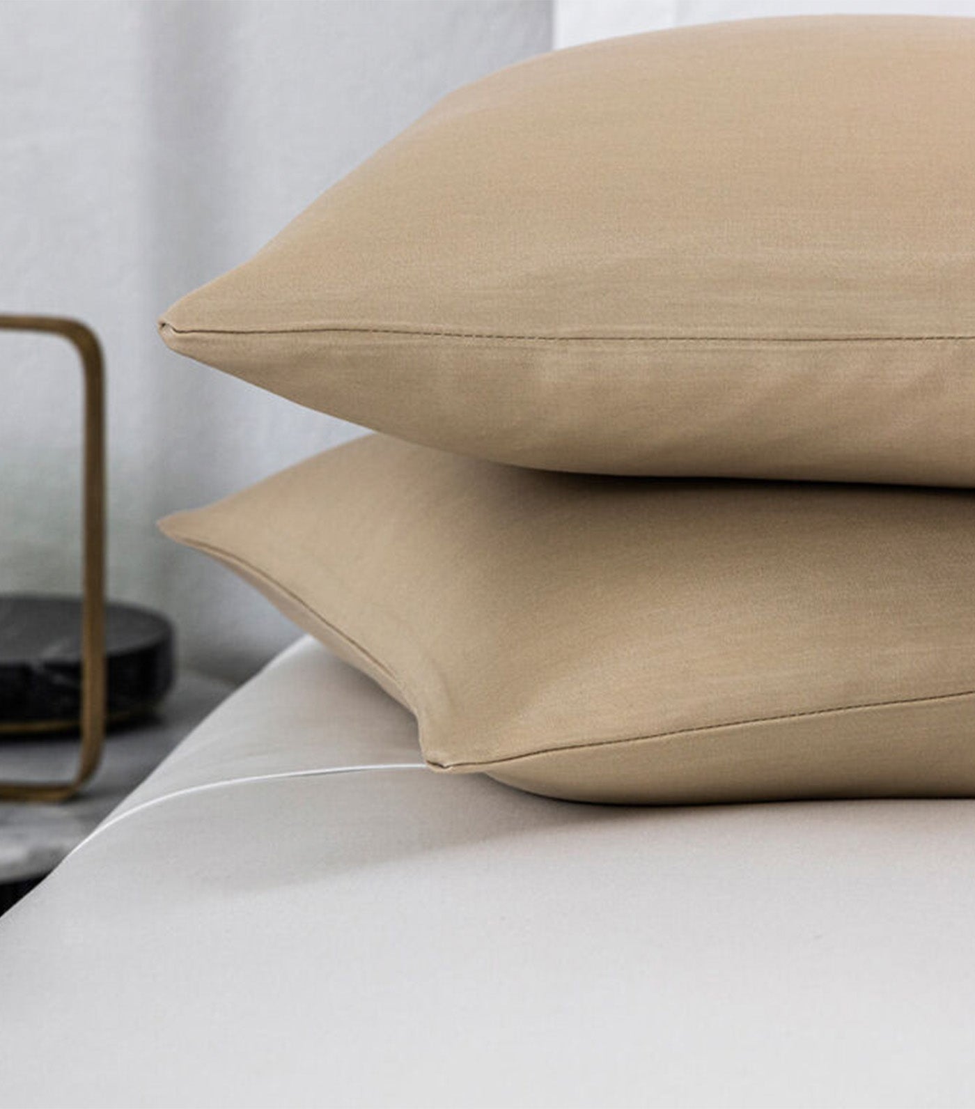 Luxury Passpepartout Decorative Pillow Beige