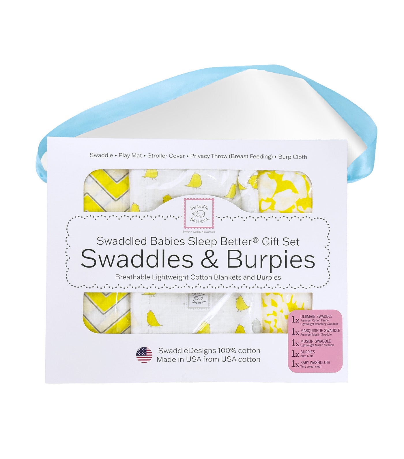 Babies Sleep Better® Swaddles & Burpies Gift Set YL002