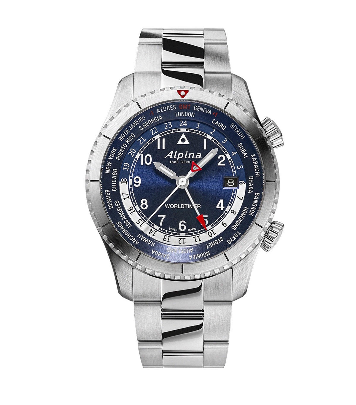Worldtimer AL-255N4S26B Silver