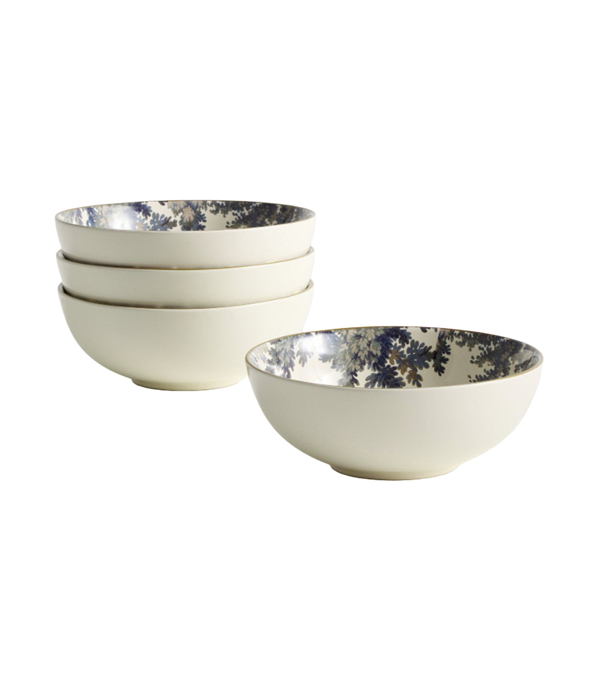 Kravet Folly Scenic Stoneware Cereal Bowls Set of 4 Multi