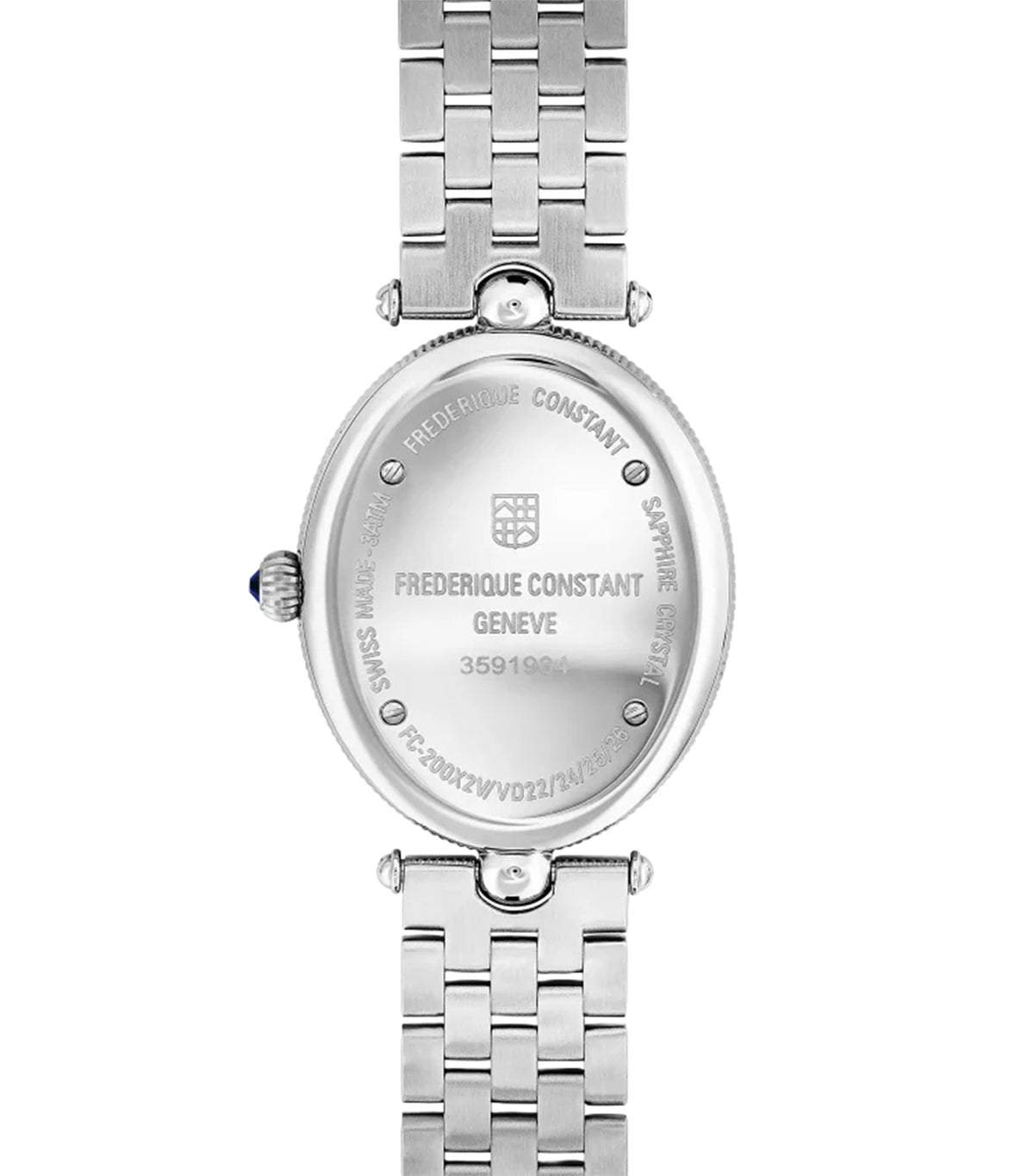 Art Deco Oval FC-200MPW2V6B Silver