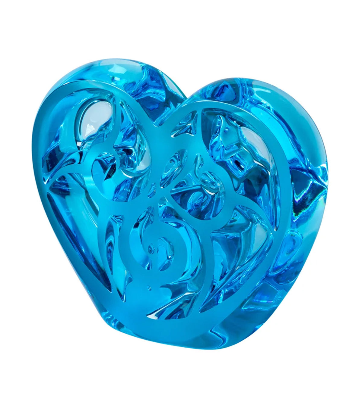 Music is Love Heart Sculpture Blue