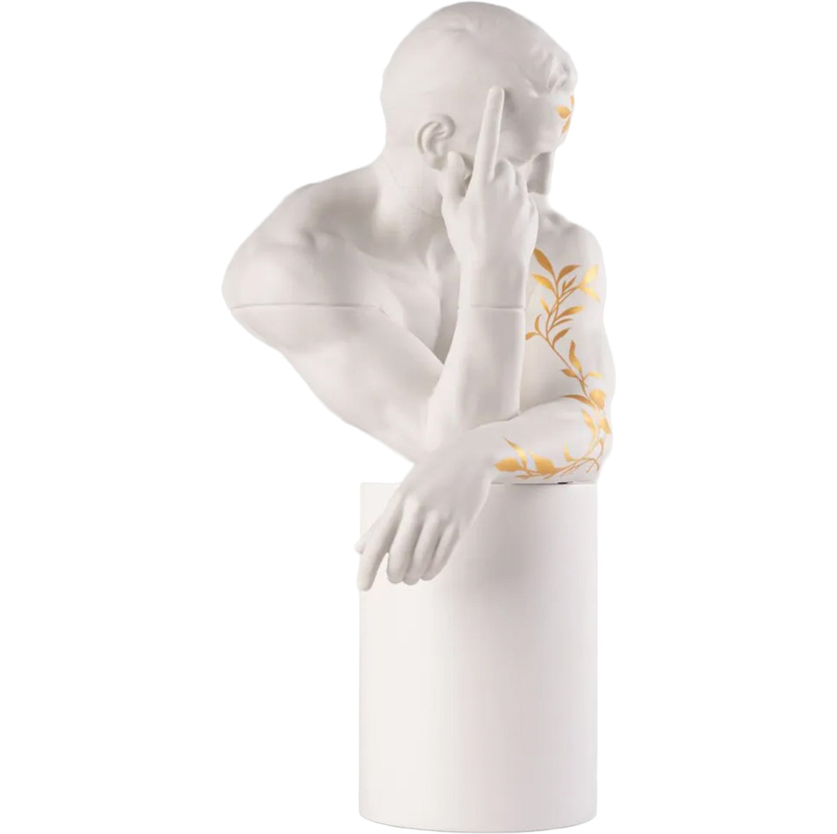 Reflections of Nature - Him Sculpture. White-gold