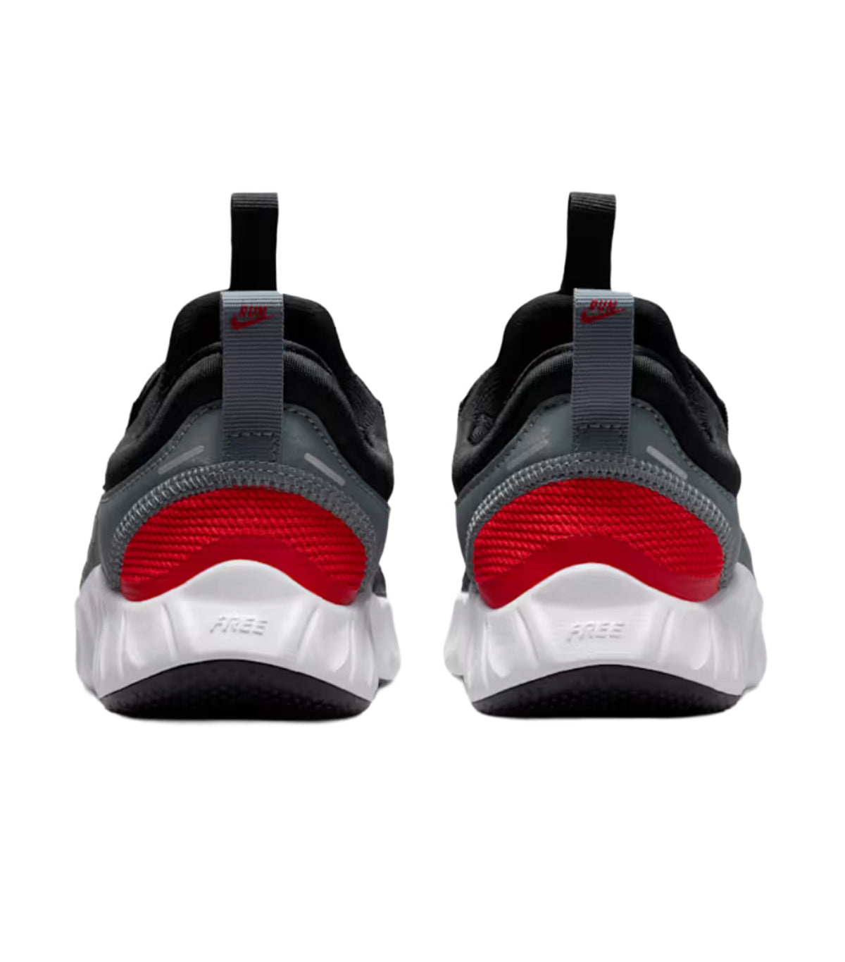 Free Ride Younger Kids' Running Shoes Black/Cool Grey/University Red/White