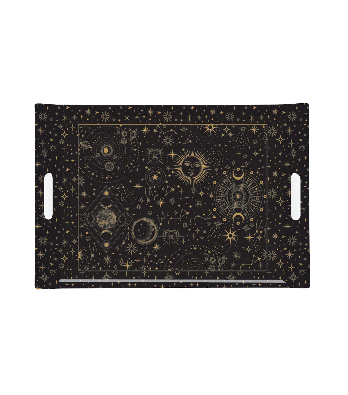Celestial Rectangular Tray with Handles