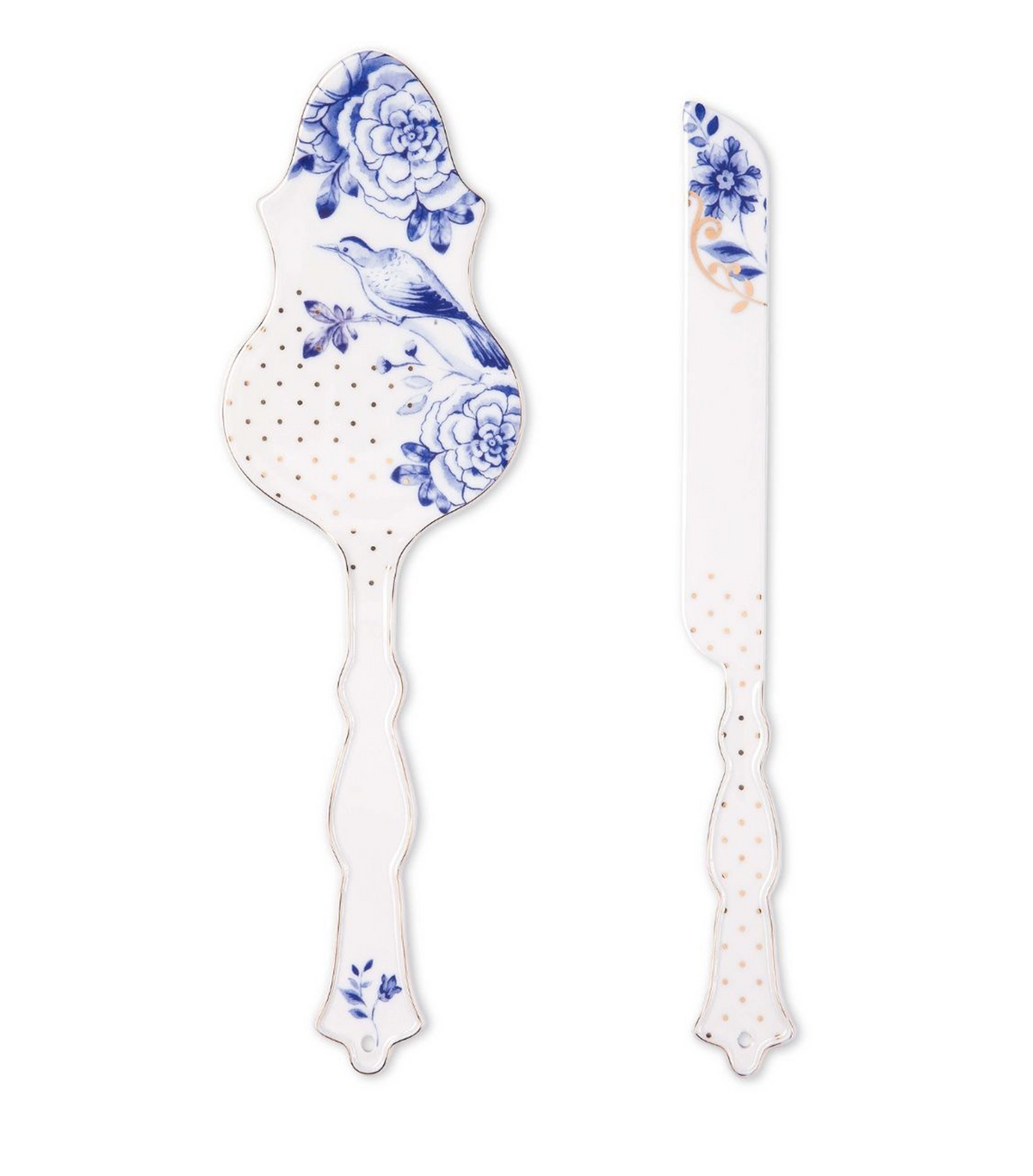 Royal White Cake Knife and Cake Server 2 Piece Set