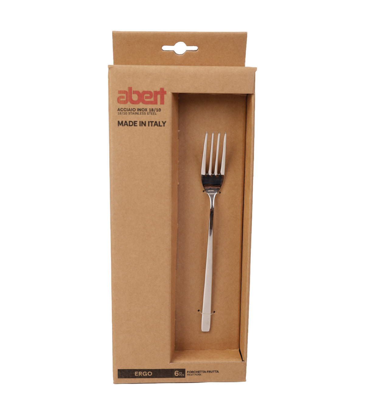 Ergo 18/10 Dessert Fork, Set of 6, Avana Box