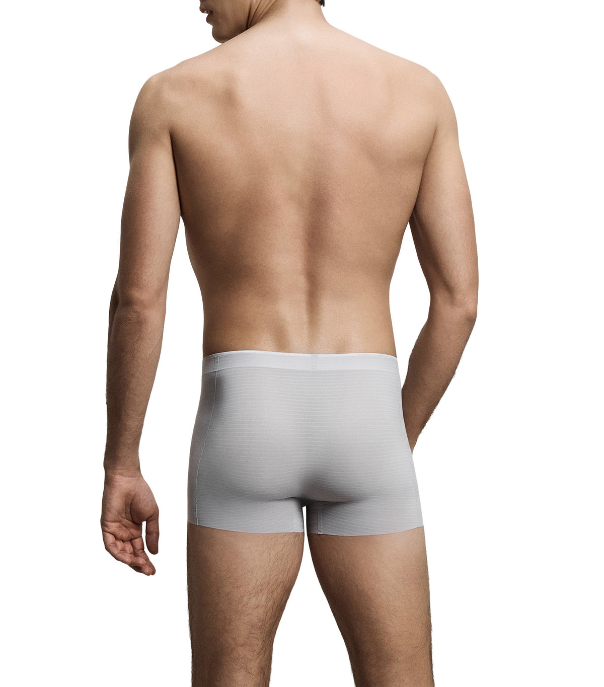 U-Shape Cooling Elastic-Waistband Trunk Light Gray